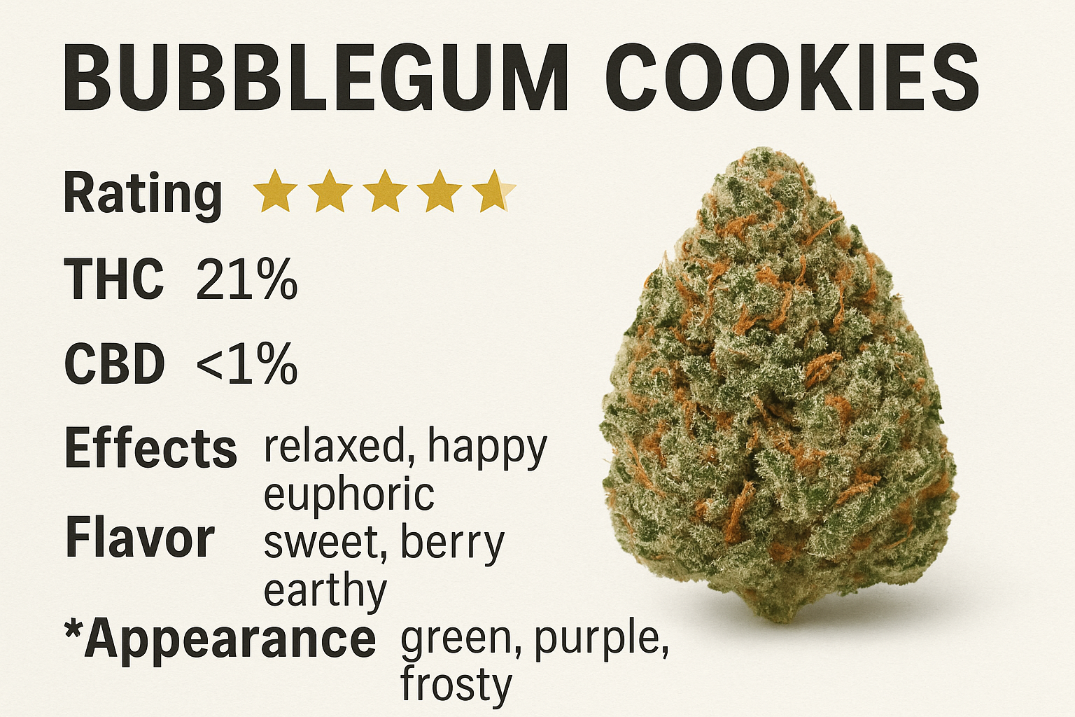 Bubblegum Cookies Strain Review: Sweet Flavors and Potent Effects